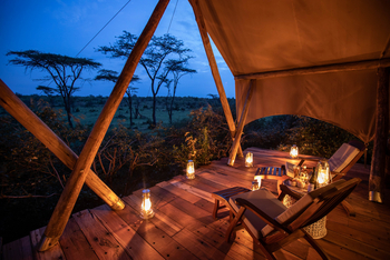 Mara Nyika Camp: Laternen auf dem Deck