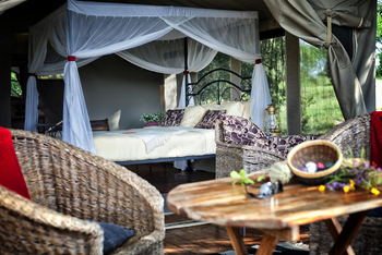 Mbali Mbali Tarangire River Camp: Doppelbett