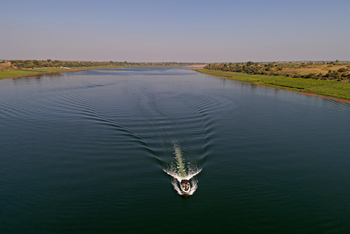 Nahargarh: Boot auf dem Chambal River