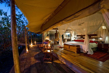 Zarafa Camp: Geöffnetes Zeöt