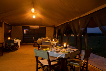 Mara Under Canvas: Essbereich