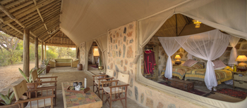 Saruni Rhino Camp: Blick ins Schlafzimmer Banda 3