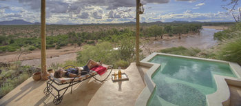 Sasaab: Blick aus einer Safari-Suite