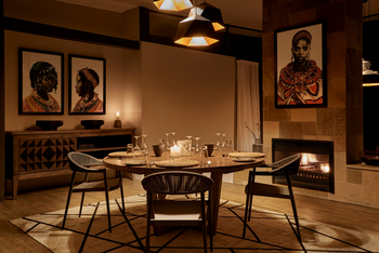 Sanctuary Olonana Geoffrey Kent Suite: DinnerTable