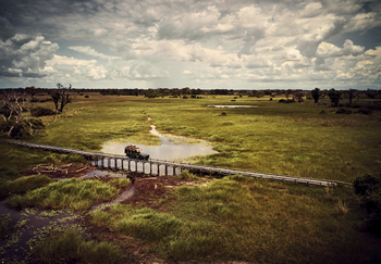 Mapula Lodge: Behelfsbrücke