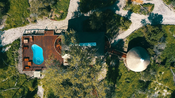 Mogogelo Camp Mogogelo Camp: Luftbild Pool Lounge und Restaurant