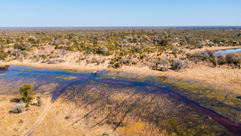 Okavango Explorers Camp Okavango Explorers Camp: Furt durch den Spillway