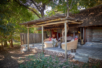 Kapamba Bushcamp: Terrasse