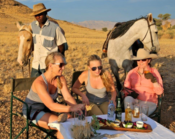Namib Outpost: Picknick bei der Reittour