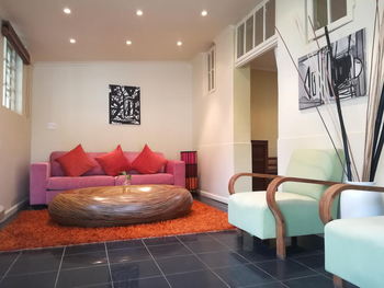 Villa Margherita: Sofaecke im Zimmer Lady Hamilton