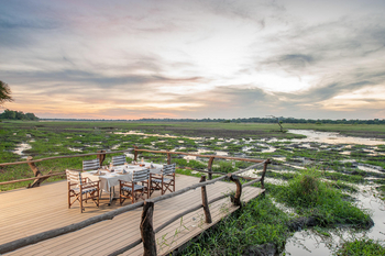 Kafunta River Lodge: Dining Deck
