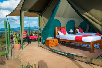 Kidepo Savannah Lodge: Safarizelt Einzelbetten