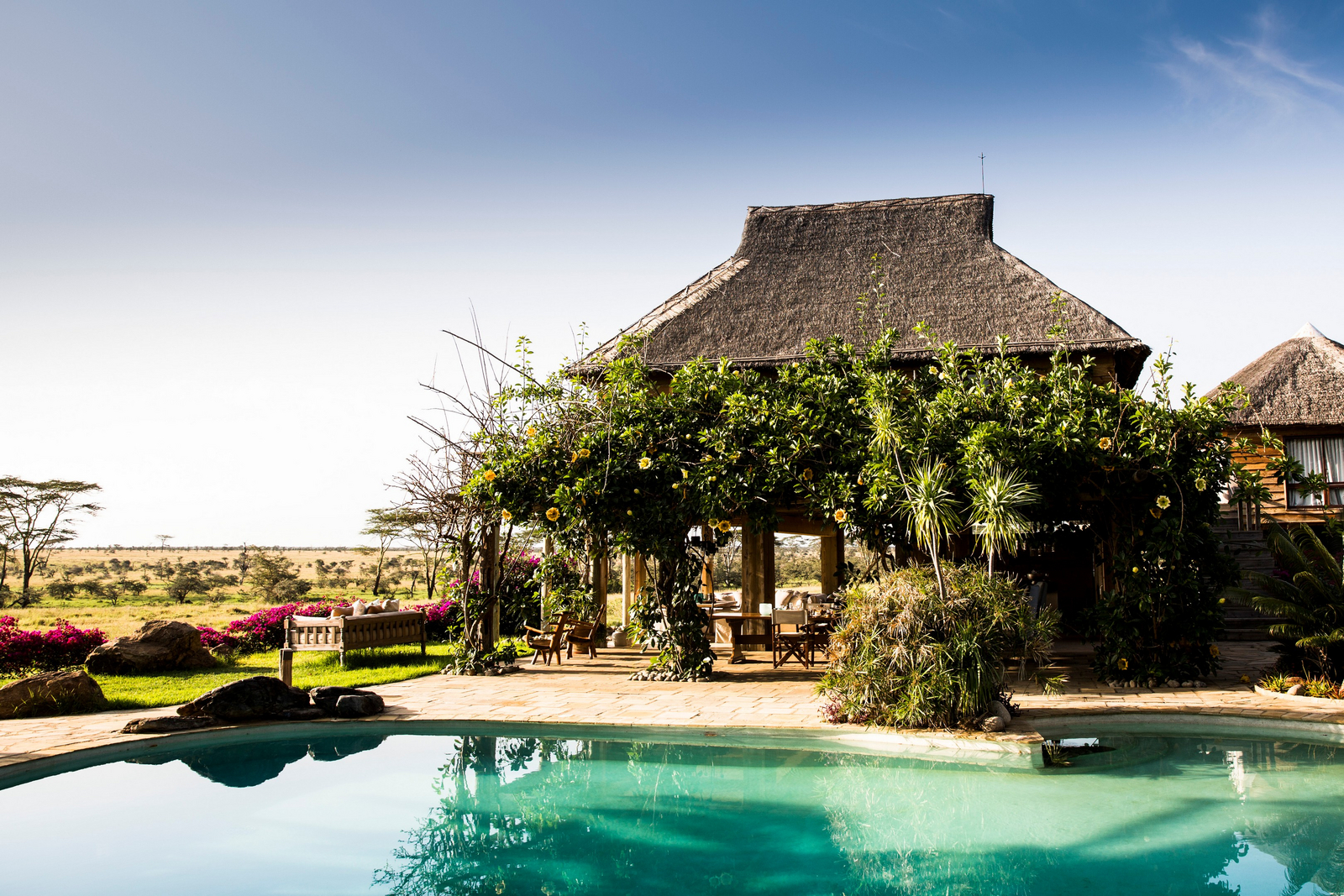 Segera Retreat Segera Retreat: Pool am Restaurant