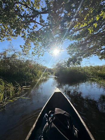 Guma Lagoon Camp: Mokoro-Ausflug