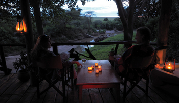 Basecamp Masai Mara: Ausblick bei Nacht