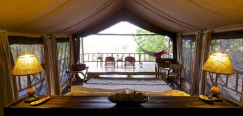 Katavi Wildlife Camp: Privater Balkon