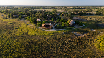 Atzaro Okavango Camp: Blick von Süden