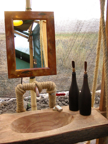 Lake Natron Camp: Waschtisch