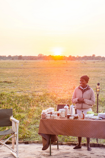 Nxai Pan Camp: Frühstücksbar
