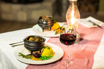 Kalahari Farmhouse: Dinner