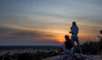 Kirawira Serena Camp: Untergehende Sonne