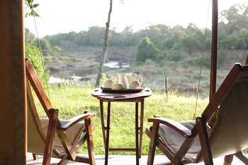 Sentinel Mara Camp: Blick von der Terasse