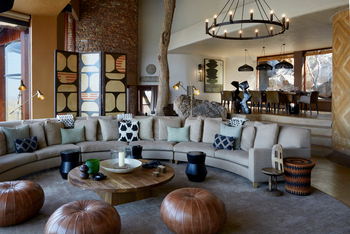 Singita Malilangwe House: Lounge