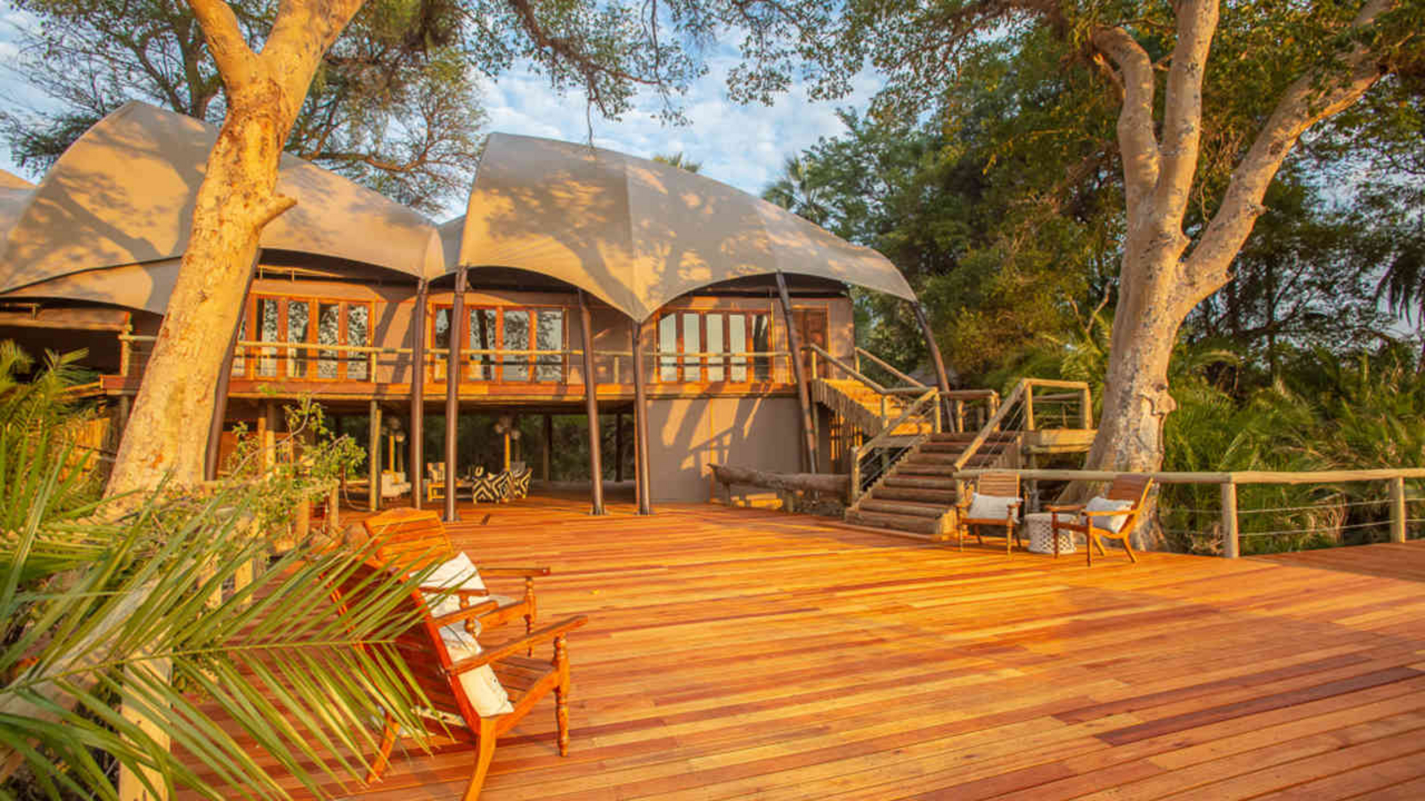 Jacana Camp Jacana Camp: Aufgang zur oberen Etage