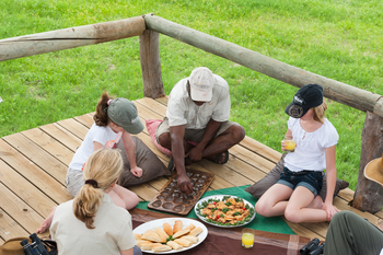 Davison's Camp: Essen machen