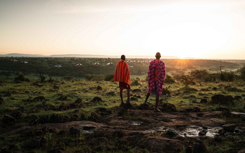 Mahali Mzuri: Guides vor dem Camp