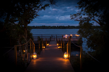 Old Drift Lodge: Anlegesteg