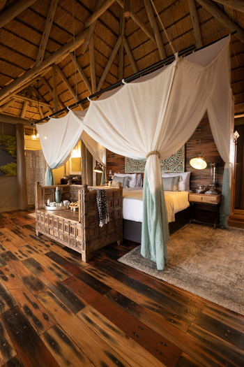 Sitatunga Private Island Camp: Einzelbetten seitlich