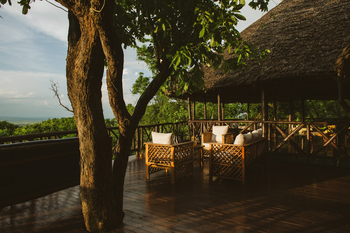 Vuma Hills Tented Camp: Terrasse