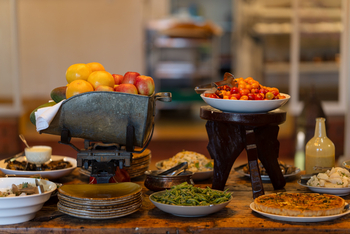 Gibb's Farm: Frisches Buffet