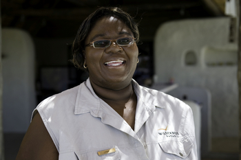 Damaraland Camp: Mitarbeiterin Pascolena Florry