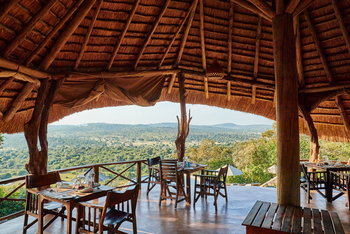 Mihingo Lodge: Im Restaurant