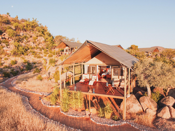 Ohorongo Tented Camp: Gästezelt mit privatem Balkon