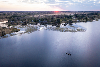 Abu Camp Abu Camp: Sonnenuntergang hinter dem Camp