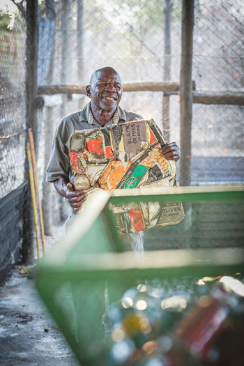 Chobe Game Lodge: Gepresstes Weißblech