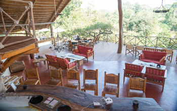 Tongole Wilderness Lodge: Lounge bei Tageslicht