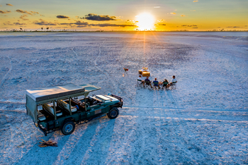Camp Kalahari Camp Kalahari: Sundowner Luftbild