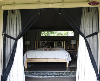 Porini Lion Camp: Blick in ein Zelt