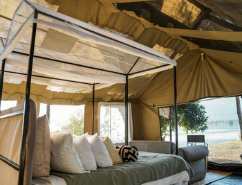 Little Vundu Camp Little Vundu Camp: Gästezeltinterieur