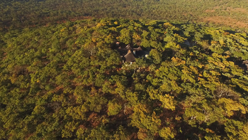 Musangano Lodge: Lage der Lödge im Busch