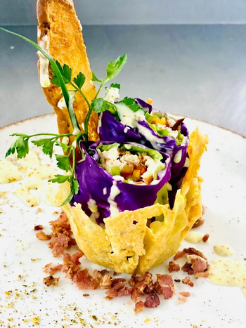 Old Drift Lodge: Salatkreation