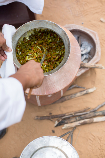 Sujan Sher Bagh: Zubereitung von Bohnen
