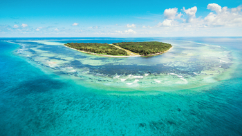 Alphonse Island Lodge: Luftbild Das Atoll