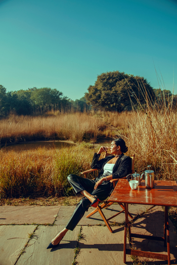 Khem Villas: Kaffee am Teich