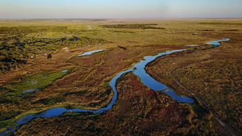 King Lewanika Lodge: Landschaft aus der Luft