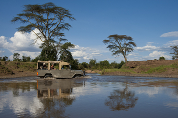 Ol Pejeta Bush Camp: Überquerung des Ewaso Nyiro